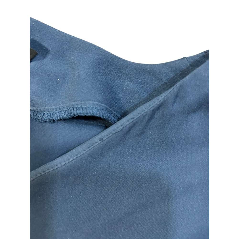 Women's Theory Blue V-Neck Blouse Petite P - Picture 6 of 6